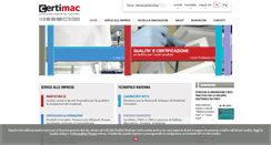 Desktop Screenshot of certimac.it