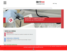 Tablet Screenshot of certimac.it
